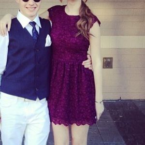 Talula burgundy dress